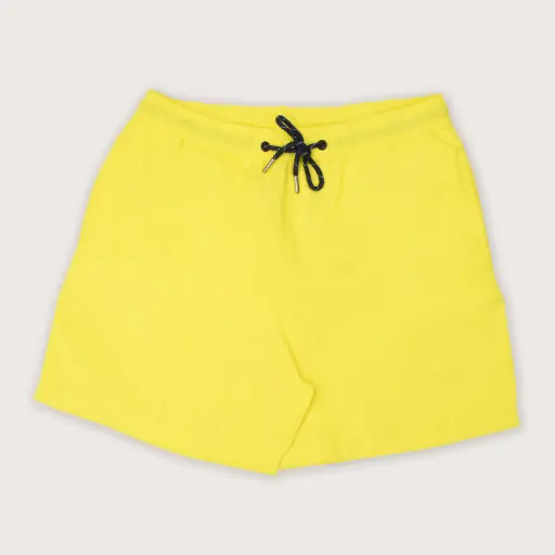 Plain Elastic Swim Shorts