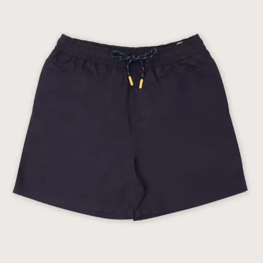 Plain Elastic Swim Shorts