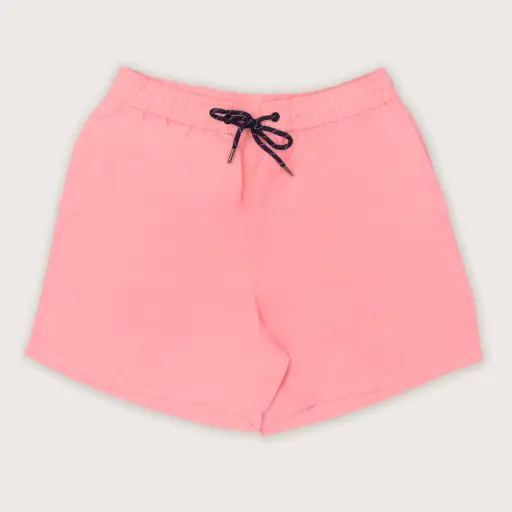 Plain Elastic Swim Shorts