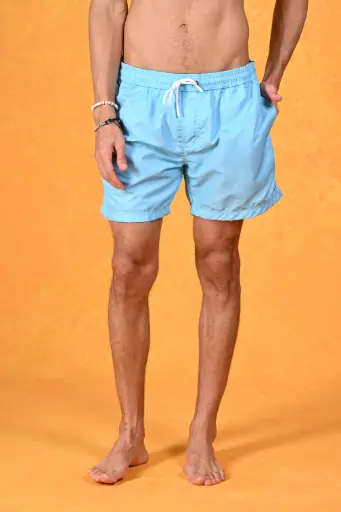 Radiant Retreat Swim Shorts- Aquamarine